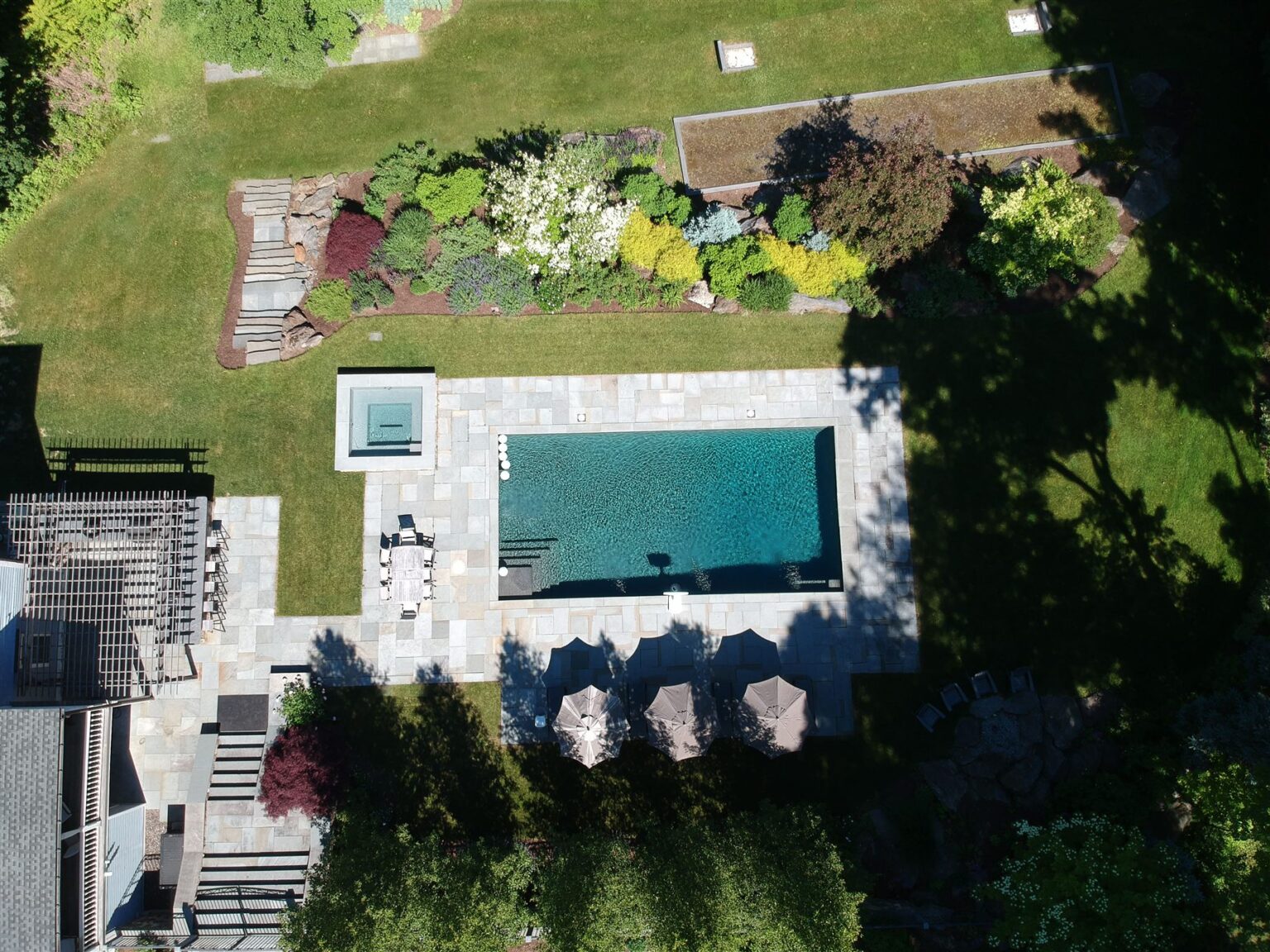 Land Planning Aerial view of a planned site